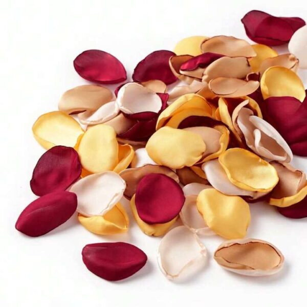 100 Piezas De Pétalos De Rosa De Seda Verde Con Bordes - Image 6